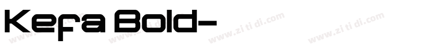 Kefa Bold字体转换